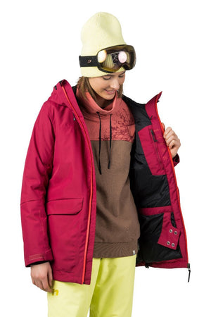 Veste de ski / hardshell montagne pour femme avec membrane Resstex 10 000mm et isolation Duratherm classic "Hannah − MERILA FD" - Planète Rando