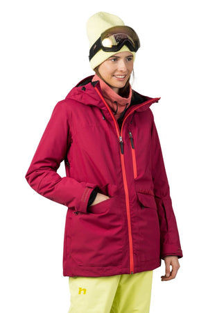 Veste de ski / hardshell montagne pour femme avec membrane Resstex 10 000mm et isolation Duratherm classic "Hannah − MERILA FD" - Planète Rando