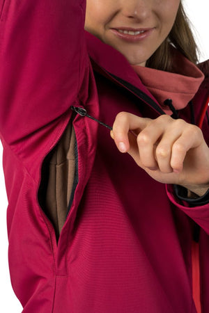 Veste de ski / hardshell montagne pour femme avec membrane Resstex 10 000mm et isolation Duratherm classic "Hannah − MERILA FD" - Planète Rando