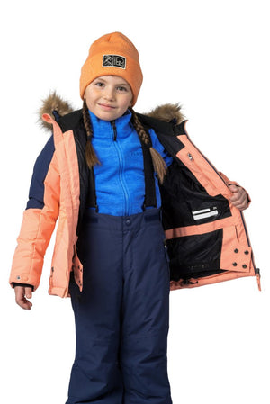 Veste d'hiver / ski avec membrane Resstex 10 000mm, Duratherm High loft pour enfants "Hannah − LEANE JR" - Planète Rando