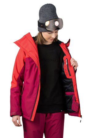 Veste / Hardhsell avec membrane Resstex 10 000mm et technologie Duratherm classic "Hannah − MAKY COL" - Planète Rando
