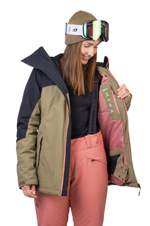 Veste / Hardhsell avec membrane Resstex 10 000mm et technologie Duratherm classic "Hannah − MAKY COL" - Planète Rando