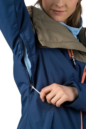 Veste / Hardhsell avec membrane Resstex 10 000mm et technologie Duratherm classic "Hannah − MAKY COL" - Planète Rando