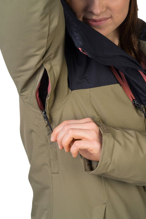 Veste / Hardhsell avec membrane Resstex 10 000mm et technologie Duratherm classic "Hannah − MAKY COL" - Planète Rando