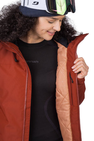 Veste imperméable avec membrane Resstex & Duratherm classic "Hannah − PEPPER" - Planète Rando