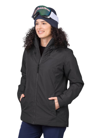 Veste imperméable avec membrane Resstex & Duratherm classic "Hannah − PEPPER" - Planète Rando