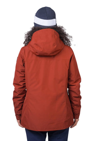 Veste imperméable avec membrane Resstex & Duratherm classic "Hannah − PEPPER" - Planète Rando