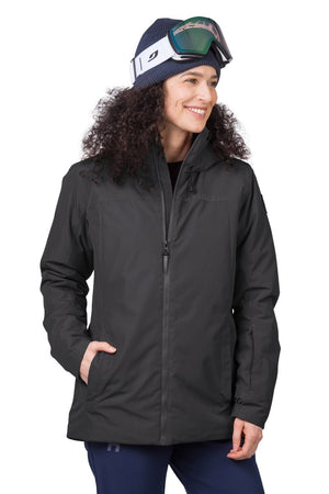 Veste imperméable avec membrane Resstex & Duratherm classic "Hannah − PEPPER" - Planète Rando