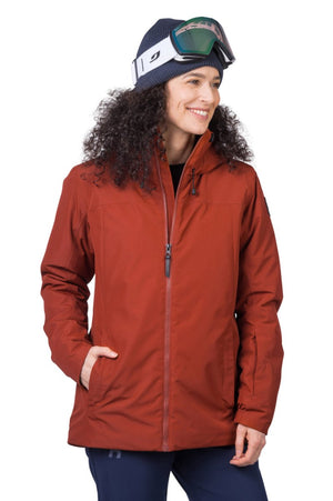Veste imperméable avec membrane Resstex & Duratherm classic "Hannah − PEPPER" - Planète Rando