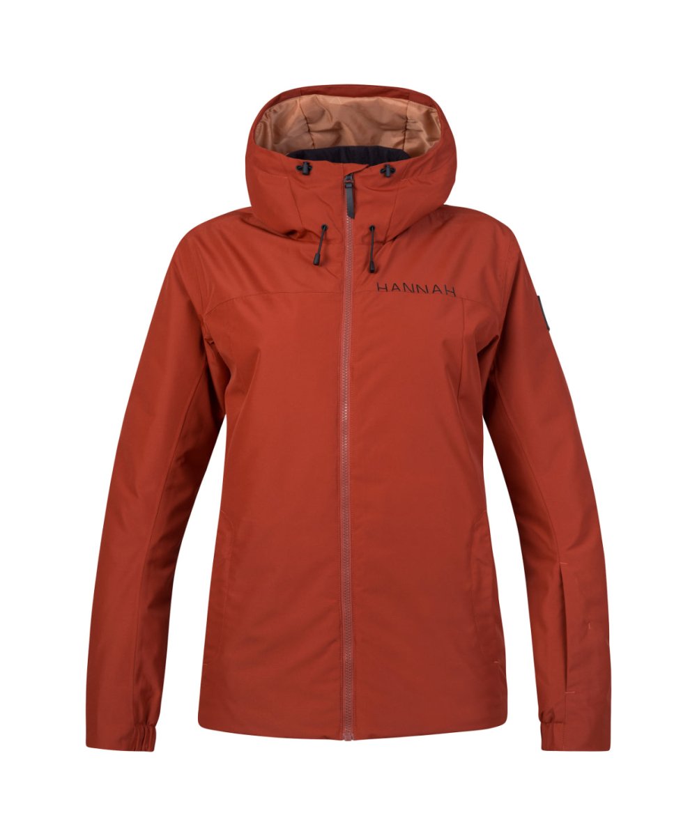 Veste imperméable avec membrane Resstex & Duratherm classic "Hannah − PEPPER" - Planète Rando