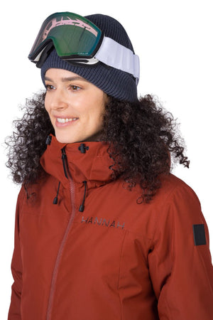 Veste imperméable avec membrane Resstex & Duratherm classic "Hannah − PEPPER" - Planète Rando