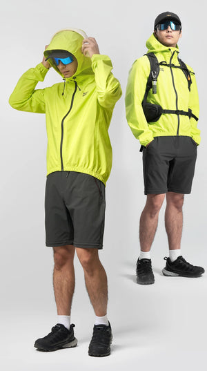 Veste imperméable et respirante à capuche pour le cyclisme unisexe UPF50+ "ROCKBROS - YPY024" - Planète Rando
