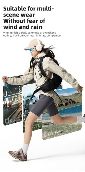 Veste imperméable et respirante à capuche pour le cyclisme unisexe UPF50+ "ROCKBROS - YPY024" - Planète Rando