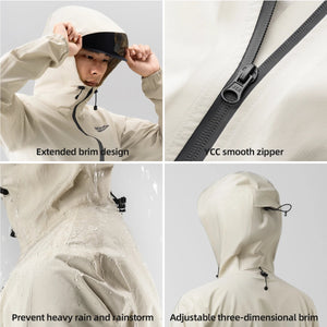 Veste imperméable et respirante à capuche pour le cyclisme unisexe UPF50+ "ROCKBROS - YPY024" - Planète Rando