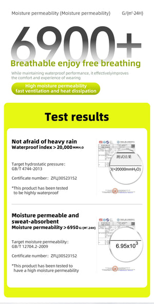 Veste imperméable et respirante à capuche pour le cyclisme unisexe UPF50+ "ROCKBROS - YPY024" - Planète Rando