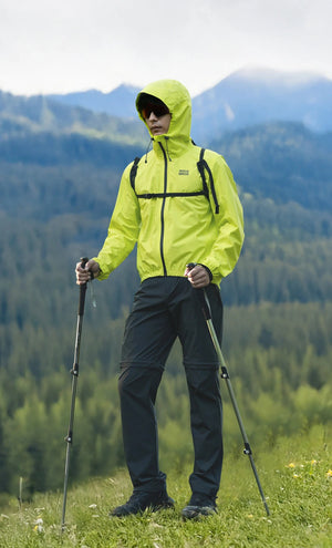 Veste imperméable et respirante à capuche pour le cyclisme unisexe UPF50+ "ROCKBROS - YPY024" - Planète Rando