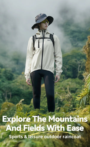 Veste imperméable et respirante à capuche pour le cyclisme unisexe UPF50+ "ROCKBROS - YPY024" - Planète Rando