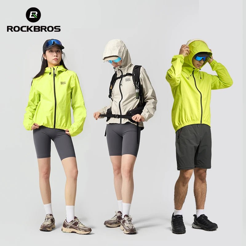 Veste imperméable et respirante à capuche pour le cyclisme unisexe UPF50+ "ROCKBROS - YPY024" - Planète Rando