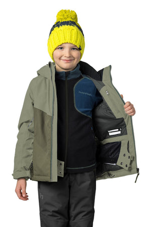 Veste imperméable / Hardhsell de randonnée avec membrane Resstex et isolation Duratherm classic pour enfant "Hannah − KIGALI JR" - Planète Rando