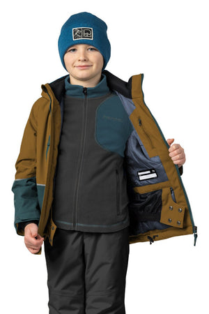 Veste imperméable / hardshell de randonnée DWR avec membrane Resstex et Duratherm classic "Hannah − ANAKIN JR" - Planète Rando