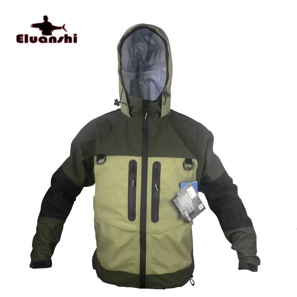 Veste imperméable / Hardshell pour la pêche et chasse "ELUANSHI - Wader" - Planète Rando