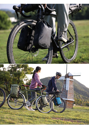 1 sacoche de fourche à dégagement rapide 100% imperméable 4L / 6L "Rhinowalk - RK404/406" - | Planète Rando