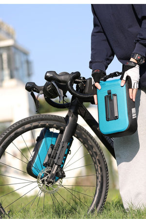 1 sacoche de fourche à dégagement rapide 100% imperméable 4L / 6L "Rhinowalk - RK404/406" - | Planète Rando