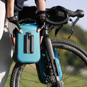 1 sacoche de fourche à dégagement rapide 100% imperméable 4L / 6L "Rhinowalk - RK404/406" - | Planète Rando