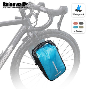 1 sacoche de fourche à dégagement rapide 100% imperméable 4L / 6L "Rhinowalk - RK404/406" - | Planète Rando