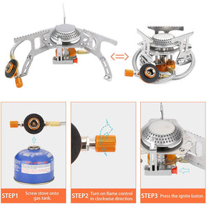 Kit d'ustensiles de cuisine pour le camping et barbecue "Jo Camping - BBQ" - | Planète Rando