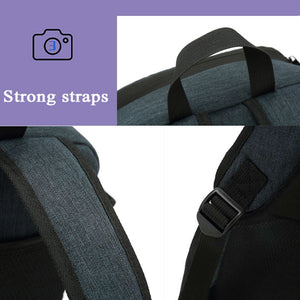 Deux photos d'un sac à dos Sindax avec des sangles, parfait pour les aventures en plein air et les randonnées en pleine nature.