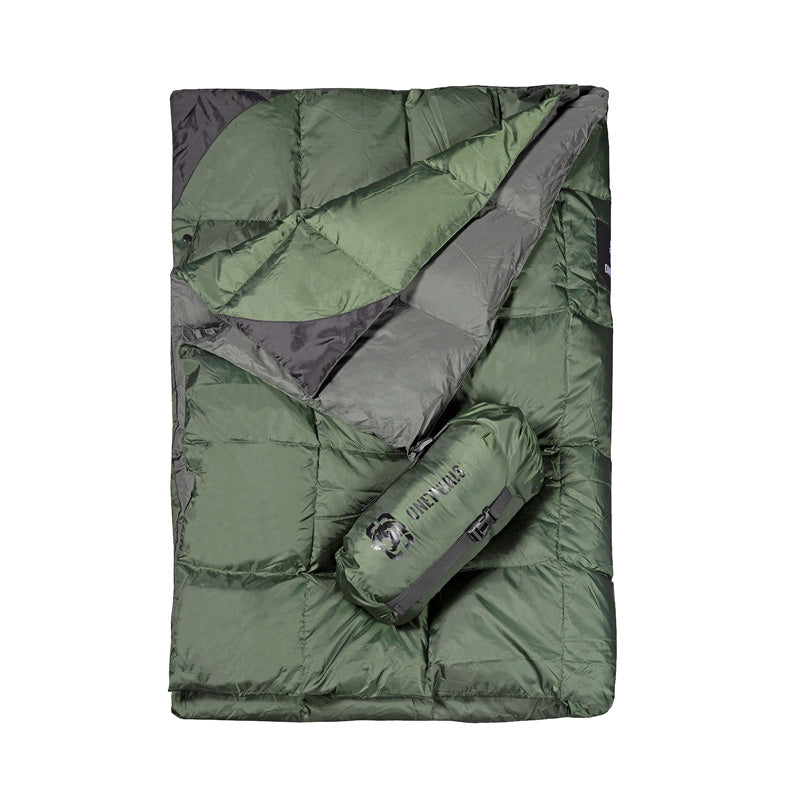Couverture de camping ultralight en duvet de canard 735g 5 °C "OneTigris - Snap buttons" - | Planète Rando