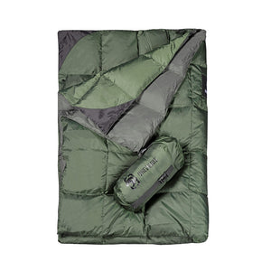 Couverture de camping ultralight en duvet de canard 735g 5 °C "OneTigris - Snap buttons" - | Planète Rando
