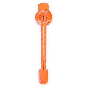 Paires de lacets élastiques et réfléchissants pour baskets “Aonijie - Quick-lace lock” - Orange | Planète Rando
