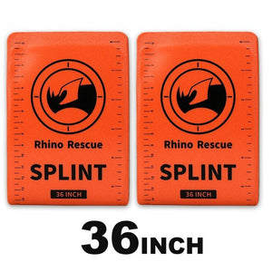 Attelle médicale de premiers secours 160g "Rhinos Rescue - Splint" - Orange / 36 pouces | Planète Rando