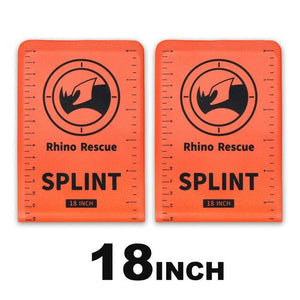 Attelle médicale de premiers secours 160g "Rhinos Rescue - Splint" - Orange / 18 pouces | Planète Rando