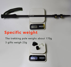 Bâton de randonnée / marche nordique ultraléger en fibre de carbone 340g "Aricxi - Flip Locks Ultralight" - | Planète Rando