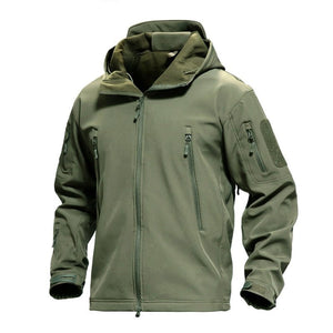 Blouson tactique, polaire / softshell à capuche imperméable pour homme "NANCY TINO - Tactical" - | Planète Rando