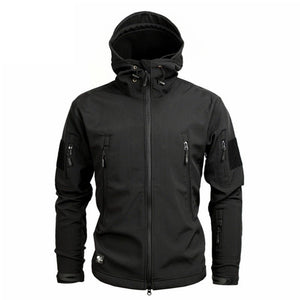 Blouson tactique, polaire / softshell à capuche imperméable pour homme "NANCY TINO - Tactical" - | Planète Rando