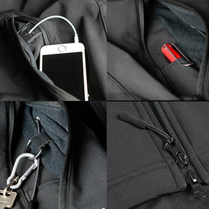 Blouson tactique, polaire / softshell à capuche imperméable pour homme "NANCY TINO - Tactical" - | Planète Rando