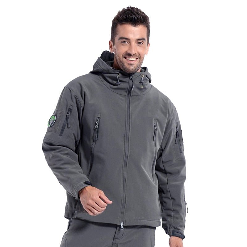 Blouson tactique, polaire / softshell à capuche imperméable pour homme "NANCY TINO - Tactical" - | Planète Rando