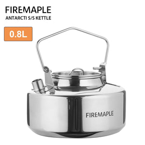 Bouilloire / théière de camping en acier inoxydable (Inox) de haute qualité 0,8l / 295g "Fire-Maple - S304" - 0.8L | Planète Rando