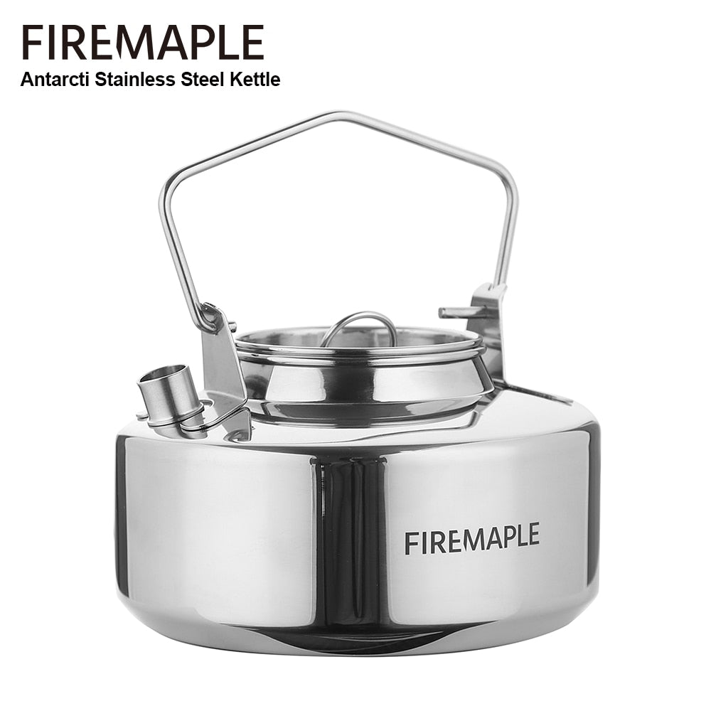 Bouilloire / théière de camping en acier inoxydable (Inox) de haute qualité 0,8l / 295g "Fire-Maple - S304" - | Planète Rando
