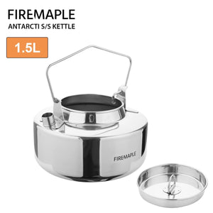 Bouilloire / théière de camping en acier inoxydable (Inox) de haute qualité 0,8l / 295g "Fire-Maple - S304" - 1.5L | Planète Rando