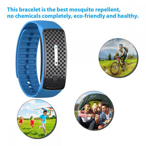 Bracelet répulsif de moustiques à ultrasons / ondes bioniques 37g "Mosquito Repellent - M30" - | Planète Rando