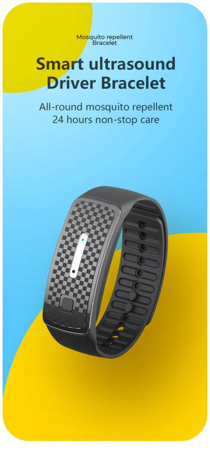 Bracelet répulsif de moustiques à ultrasons / ondes bioniques 37g "Mosquito Repellent - M30" - | Planète Rando