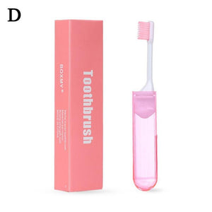 Brosse à dents pliante de voyage en fibre de carbone 18g "Toothbrush - Q4W1" - Rose | Planète Rando