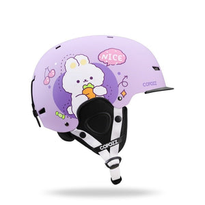 Casque de ski moulé intégralement pour enfants / adultes 51-58cm "COPOZZ - Fuzz" - Cute rabbit / S | Planète Rando
