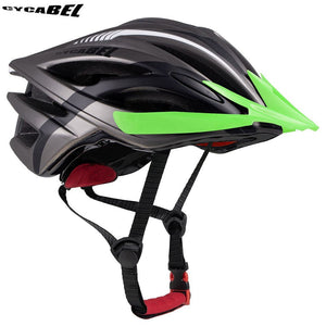 Casque de vélo moulé & ultraléger 250g "Cycabel - V114" - V114 Titanium Green / L56-62CM | Planète Rando