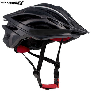 Casque de vélo moulé & ultraléger 250g "Cycabel - V114" - V114 Black / L56-62CM | Planète Rando